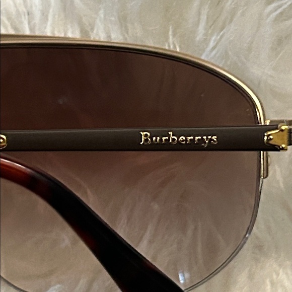 Burberrys  Aviator 2007 rimless tortoise shell sunglasses EUC Unisex - Picture 6 of 17